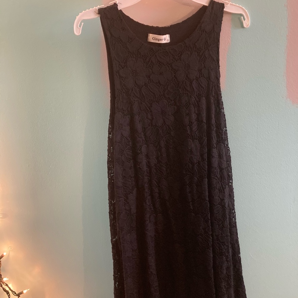 Black lace dress